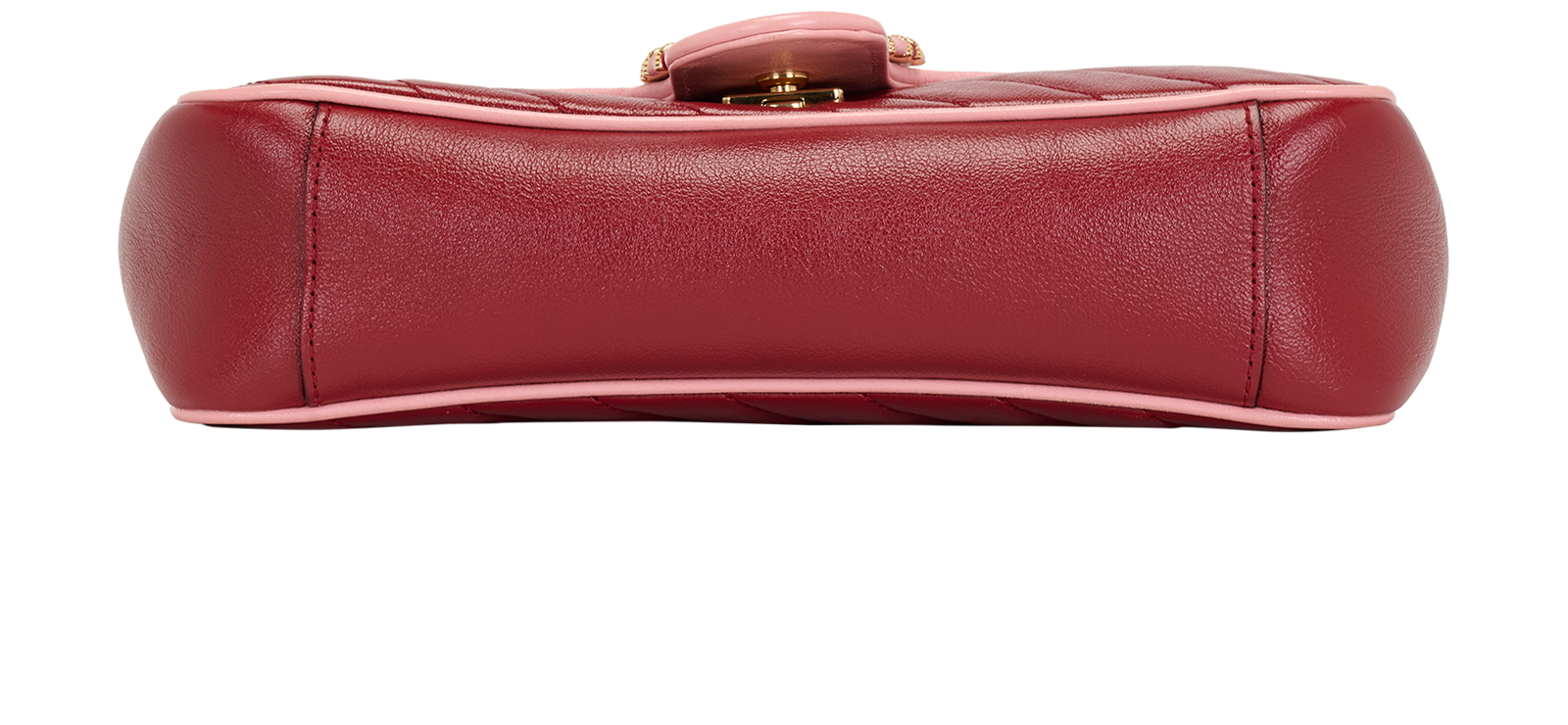 Small GG Marmont Shoulder Bag, &pound;750, Handbags, Pink/Red, Leather, Top view
